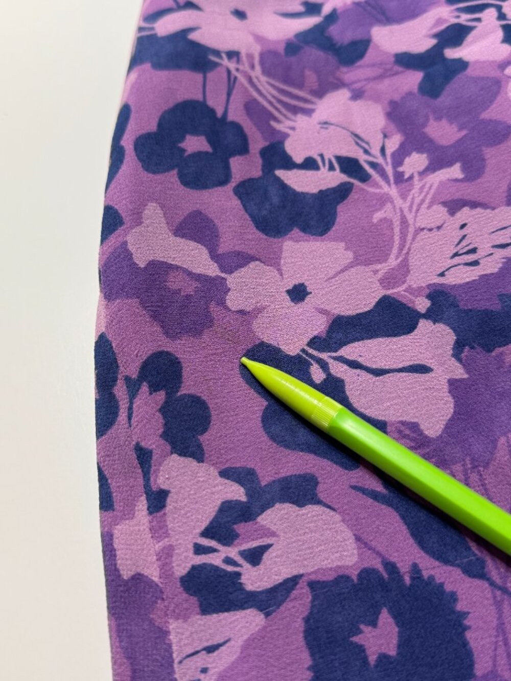 Vtg Y2K Purple Floral 100% Silk Co-ord Matching Set Top Skirt Cowl Neck Feminine - Picture 13 of 16